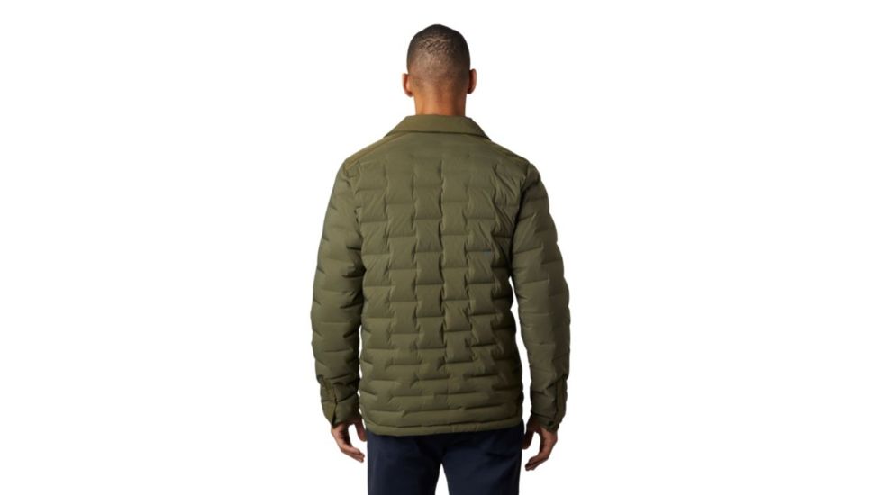 Mountain Hardwear Super DS Stretchdown Climb Shacket - Mens, Dark Army, Medium, OM8172304-M