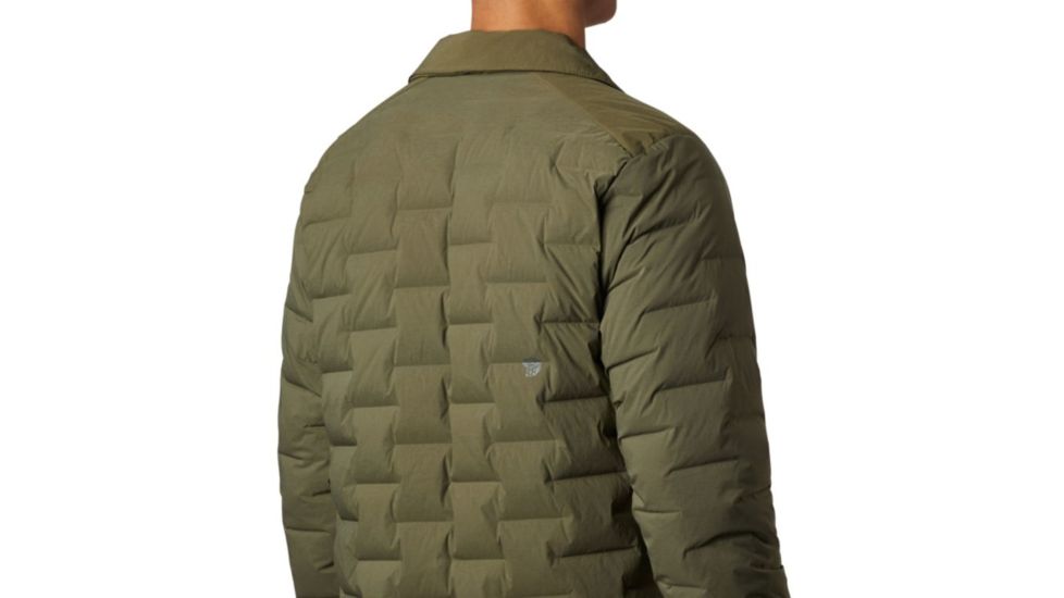 Mountain Hardwear Super DS Stretchdown Climb Shacket - Mens, Dark Army, Medium, OM8172304-M