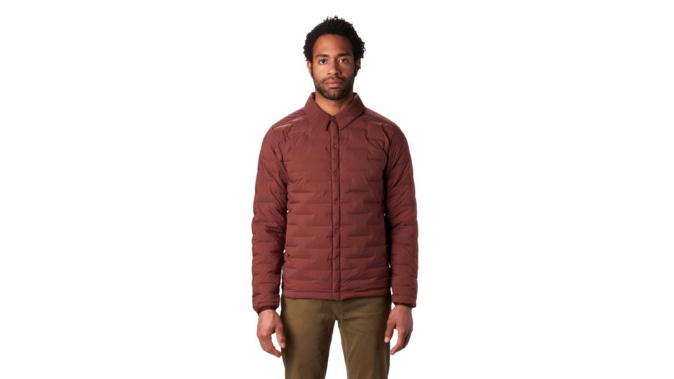 Mountain Hardwear Super DS Stretchdown Climb Shacket - Mens, Dark Umber, Extra Large, OM8172259-XL