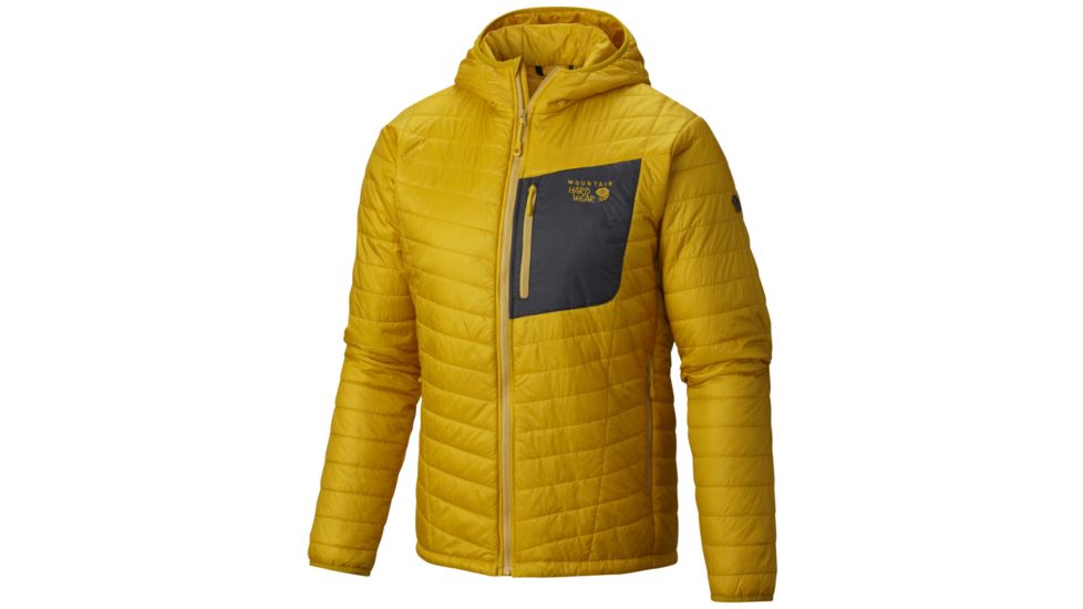 Mountain Hardwear Thermostatic Hooded Jacket - Mens-Inca Gold-Large