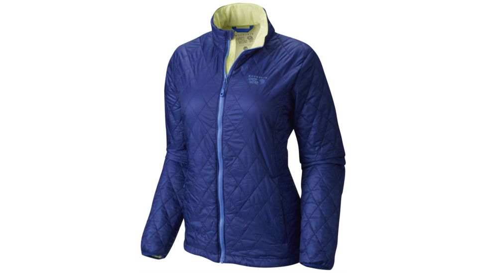 Mountain Hardwear Thermostatic Jacket - Womens-Dynasty/Neon Light-Large