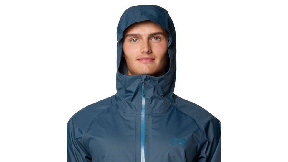 Mountain Hardwear Threshold Jacket - Mens, Moon Blue, Adriatic Blue, XL, 190423032570
