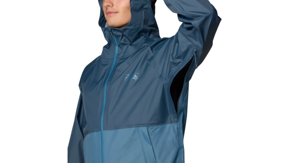 Mountain Hardwear Threshold Jacket - Mens, Moon Blue, Adriatic Blue, XL, 190423032570