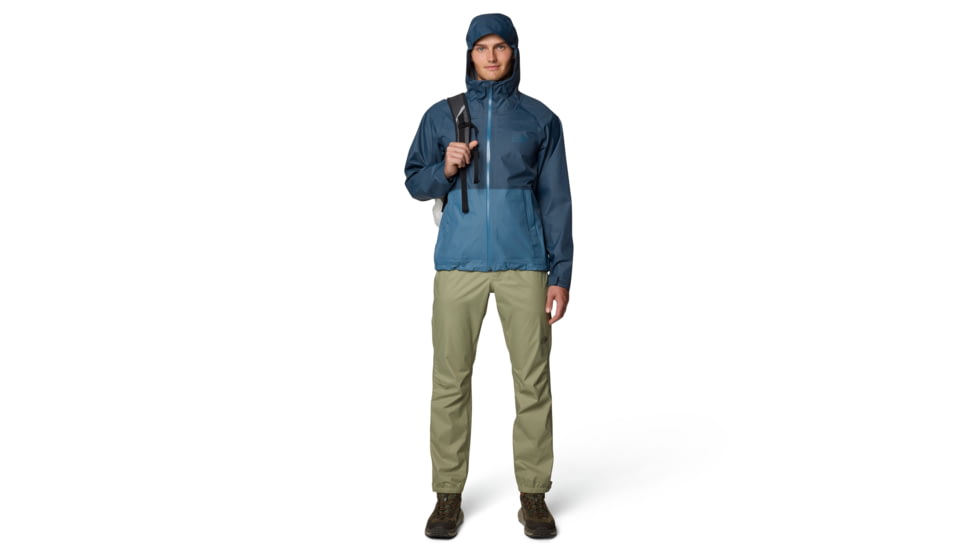 Mountain Hardwear Threshold Jacket - Mens, Moon Blue, Adriatic Blue, XL, 190423032570