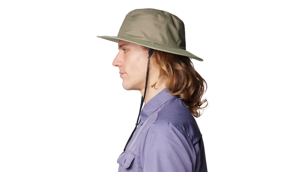 Mountain Hardwear Threshold Rain Hat, Stone Green, Mantis, S/M, 190423014774