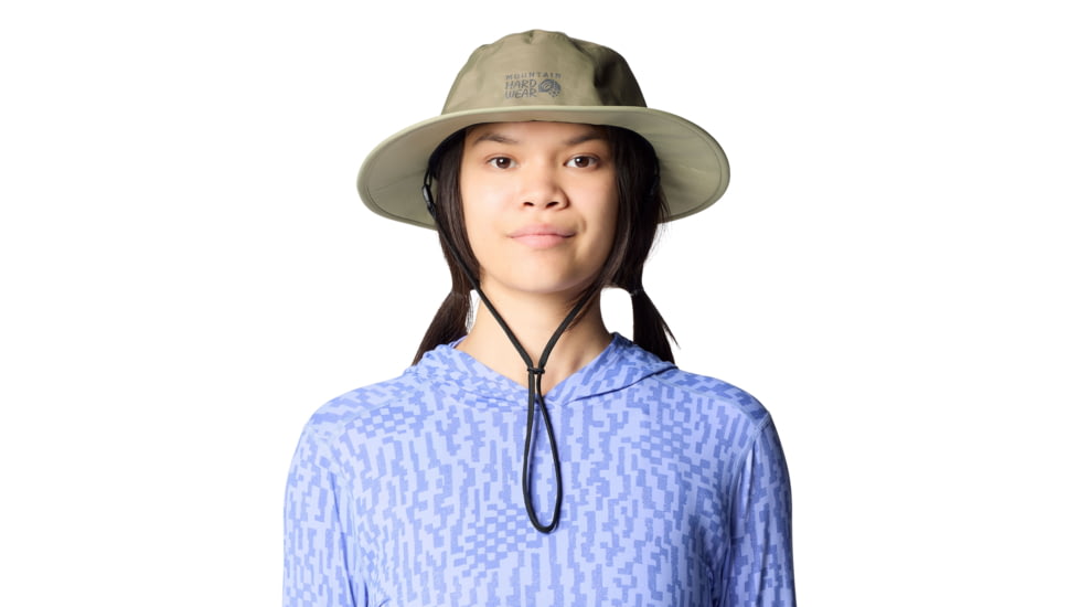 Mountain Hardwear Threshold Rain Hat, Stone Green, Mantis, S/M, 190423014774