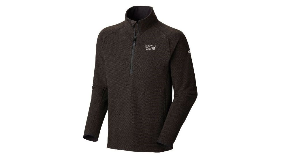 Mountain Hardwear Toasty Tweed 1/4 Zip - Mens-Black-Small