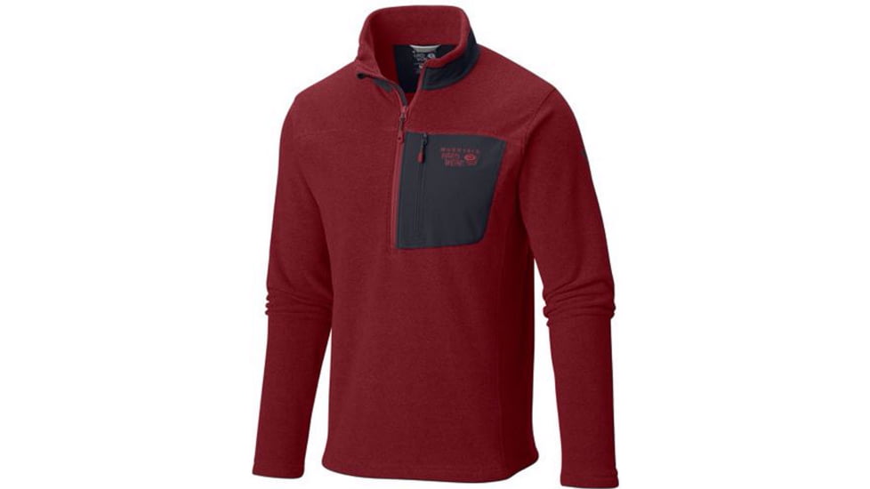Mountain Hardwear Toasty Twill 1/2 Zip - Men's-Smolder Red-Large