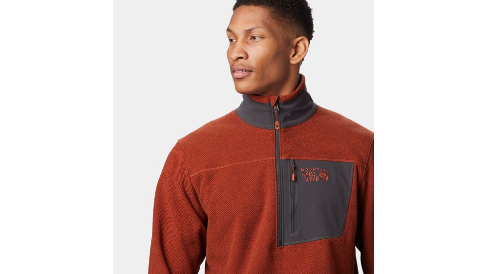 Mountain Hardwear Toasty Twill Fleece 1/2 Zip, Dark Copper, M, 1677291838-M