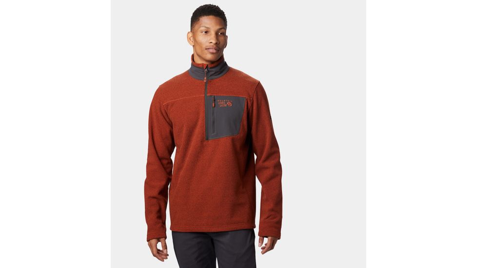 Mountain Hardwear Toasty Twill Fleece 1/2 Zip, Dark Copper, M, 1677291838-M