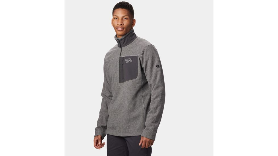 Mountain Hardwear Toasty Twill Fleece 1/2 Zip, Manta Grey, S, 1677291073-S