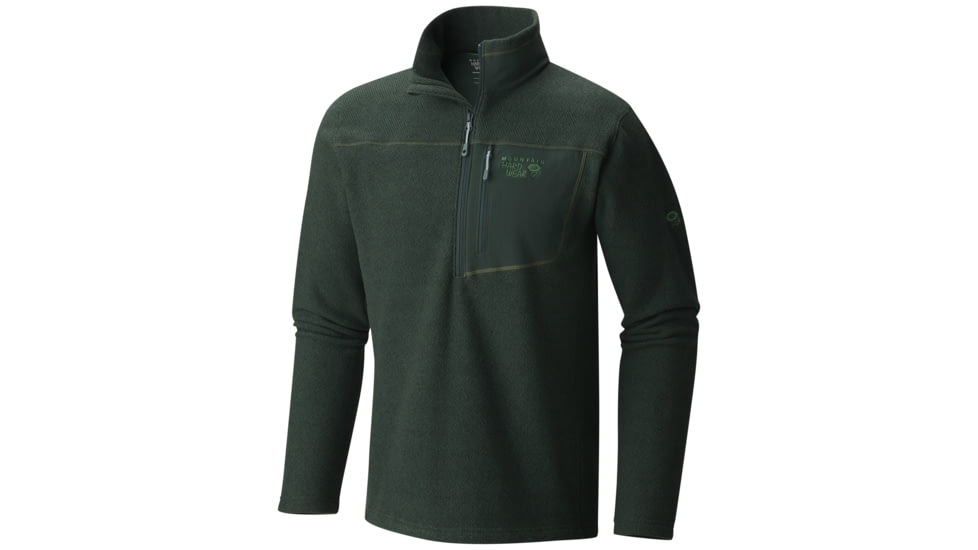 Mountain Hardwear Toasty Twill Fleece Half Zip - Men's-Dark Forest-X-Large