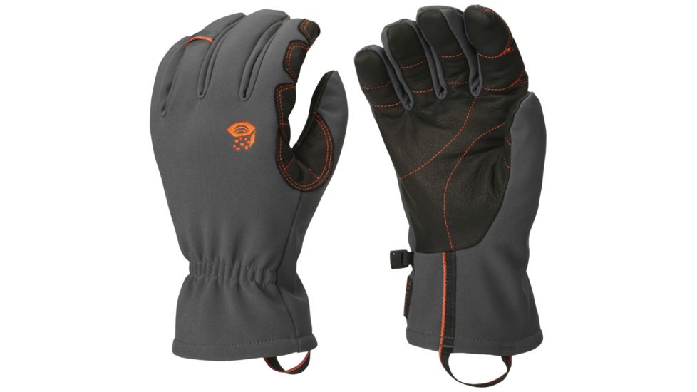 Mountain Hardwear Torsion Insulated Glove - Mens-Shark/State Orange-Large