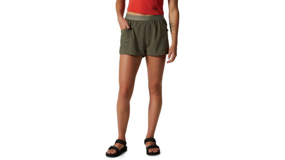 Mountain Hardwear Trail Sender Short - Women's, Stone Green, Large, Regular, 1982781397-L-R