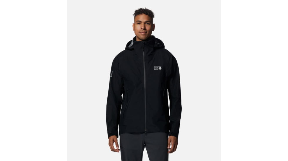 Mountain Hardwear TrailVerse Gore-Tex Jacket - Mens, Black, Small, 2024561010-S