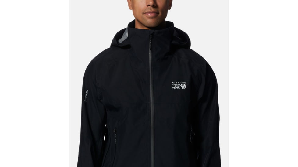 Mountain Hardwear TrailVerse Gore-Tex Jacket - Mens, Black, Small, 2024561010-S