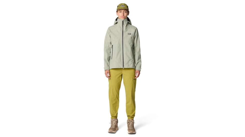 Mountain Hardwear TrailVerse GORE-TEX Jacket - Women's, White Sage, S, 2092851-341-S