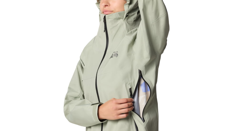 Mountain Hardwear TrailVerse GORE-TEX Jacket - Women's, White Sage, S, 2092851-341-S