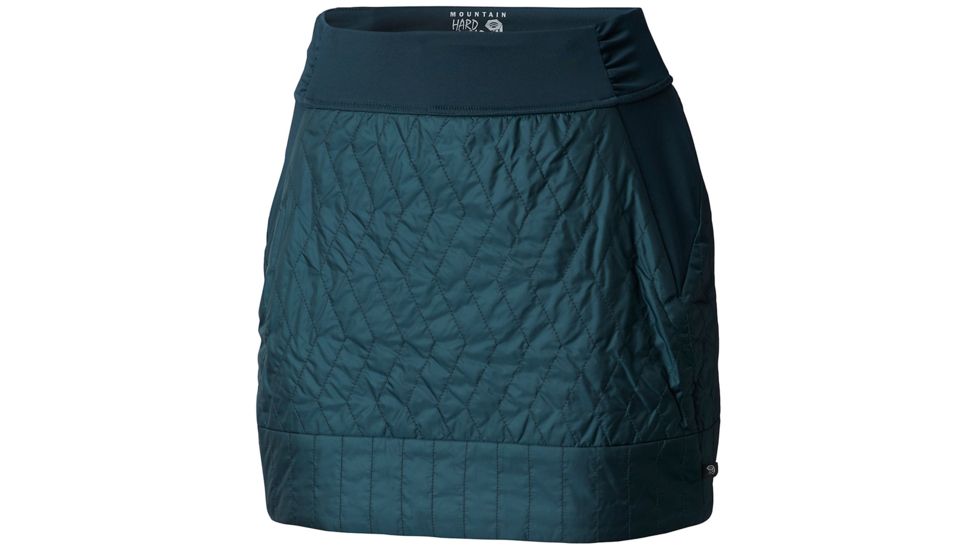 Mountain Hardwear Trekkin Insulated Mini Skirt, Blue Spruce, S, 1616331311-S