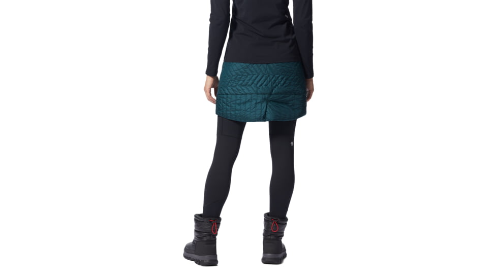 Mountain Hardwear Trekkin Insulated Mini Skirt - Womens, Dark Marsh, Extra Small, 2010041375-Dark Marsh-XS
