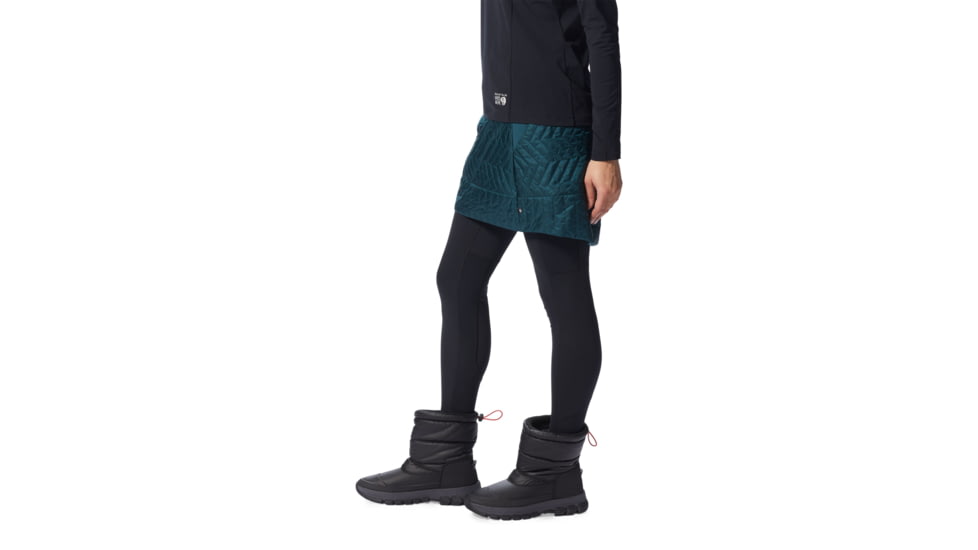 Mountain Hardwear Trekkin Insulated Mini Skirt - Womens, Dark Marsh, Extra Small, 2010041375-Dark Marsh-XS