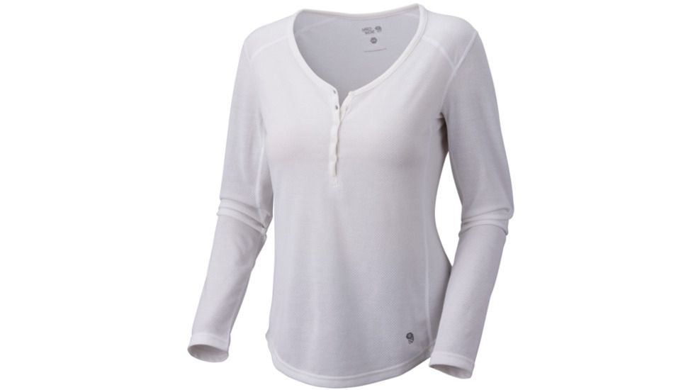 Mountain Hardwear Trekkin Thermal Long Sleeve Henley- Women's-Sea Salt-X-Small