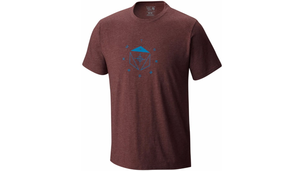 Mountain Hardwear True North Short Sleeve Tee - Men's -Heathered Redwood-Small