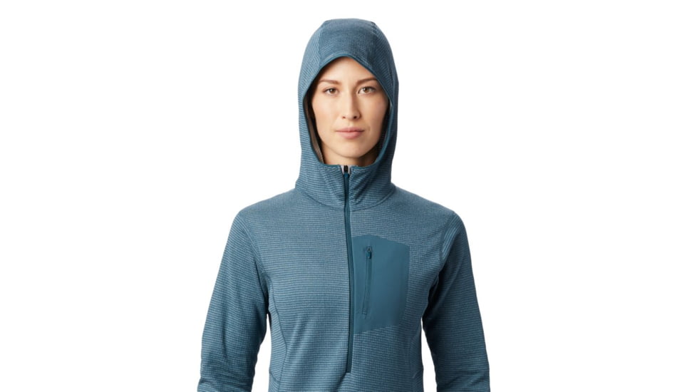 Mountain Hardwear Type 2 Fun 3/4 Zip Hoody - Womens, Icelandic, Extra Small, 1893771324-Icelandic-XS