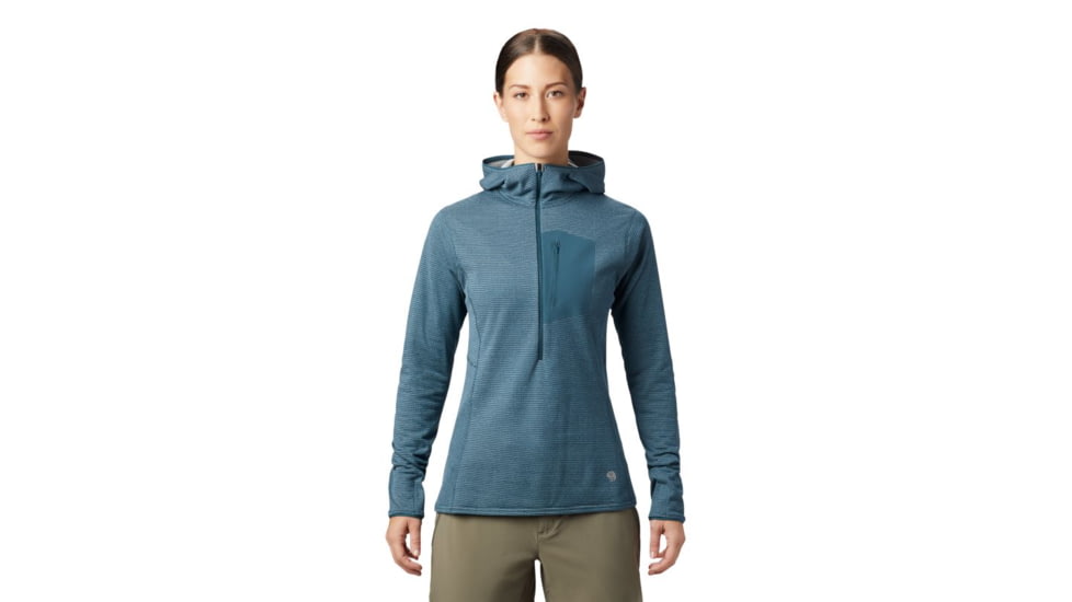 Mountain Hardwear Type 2 Fun 3/4 Zip Hoody - Womens, Icelandic, Extra Small, 1893771324-Icelandic-XS