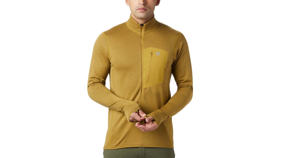 Mountain Hardwear Type 2 Fun 3/4 Zip - Mens, Dark Bolt, Large, OM8007236-L