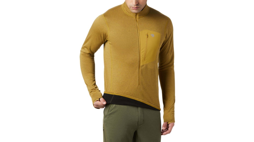 Mountain Hardwear Type 2 Fun Full Zip Jacket - Mens, Dark Bolt, Extra Large, OM8288236-XL