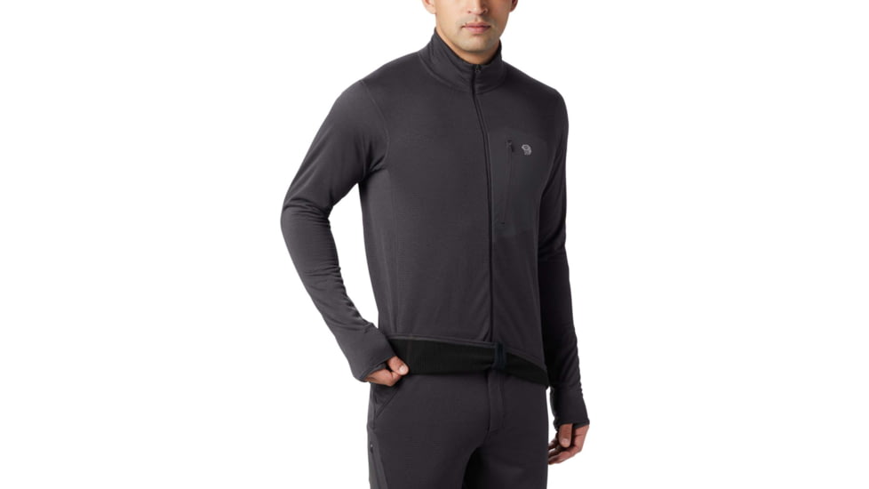 Mountain Hardwear Type 2 Fun Full Zip Jacket - Mens, Void, Large, OM8288012-L