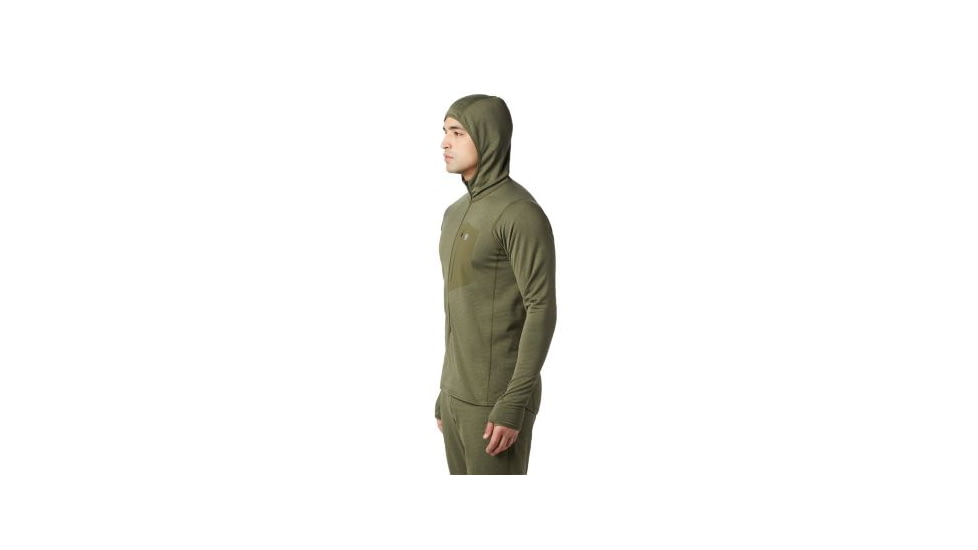 Mountain Hardwear Type 2 Fun Hoody - Mens, Dark Army, Medium, 1851021304-M
