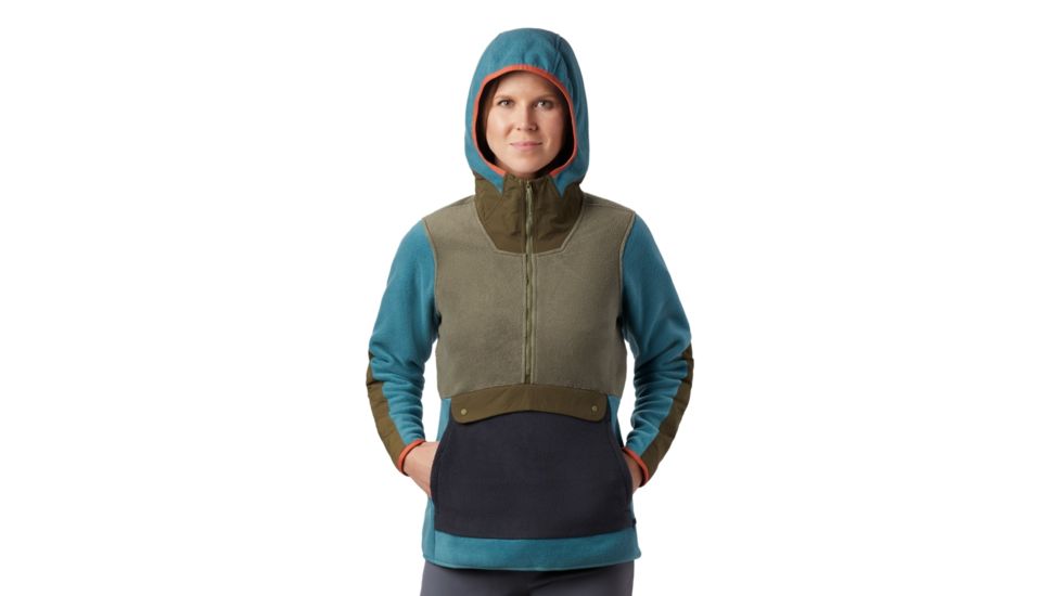 Mountain Hardwear UnClassic Fleece Hoody - Womens, Washed Turq, Medium, 1880051447-M