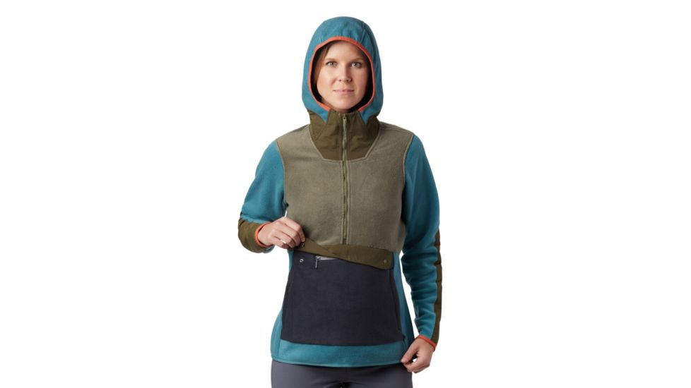 Mountain Hardwear UnClassic Fleece Hoody - Womens, Washed Turq, Medium, 1880051447-M