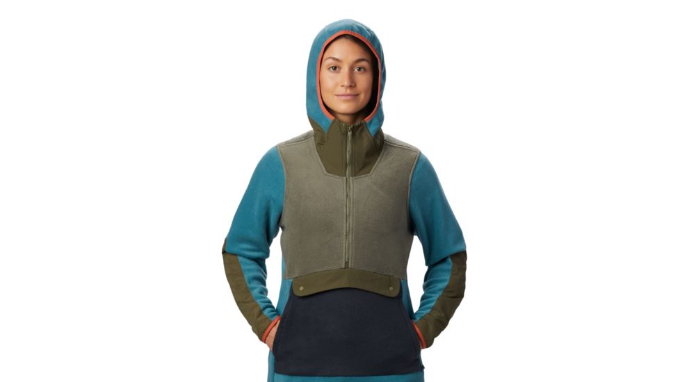 Mountain Hardwear UnClassic Fleece Hoody - Womens, Washed Turq, Medium, 1880051447-M
