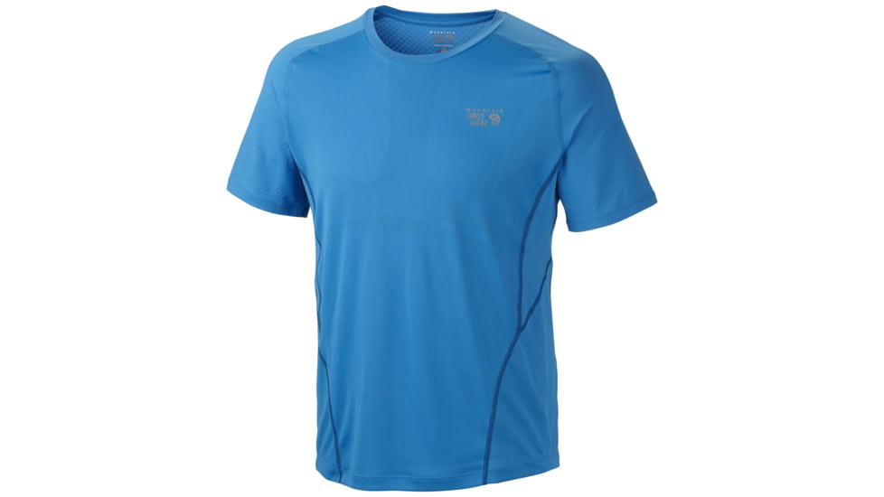 Mountain Hardwear Way2Cool Short Sleeve T - Men's-Static Blue-Large