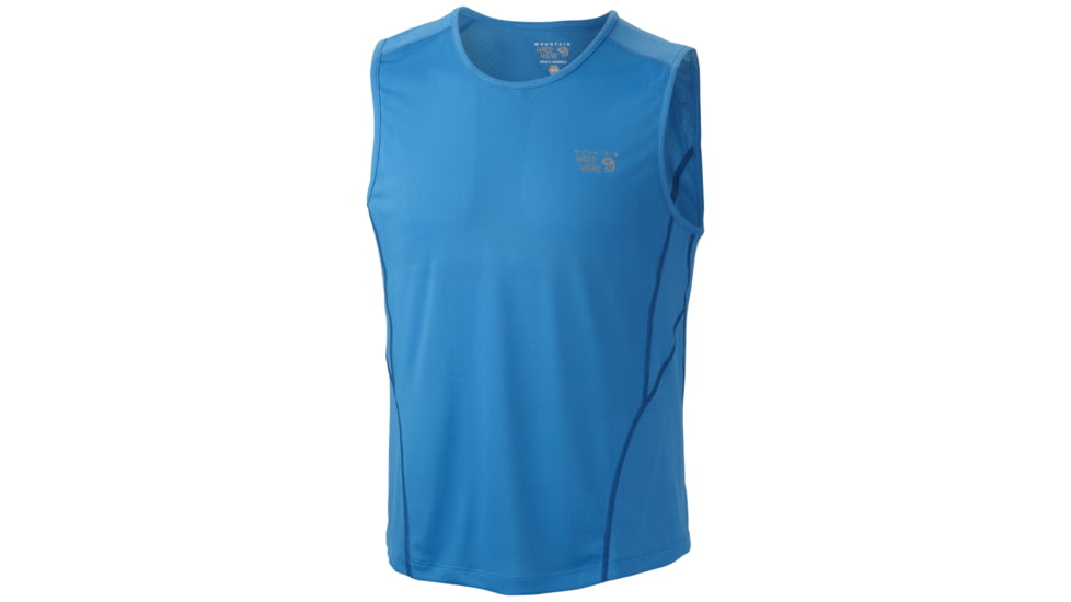 Mountain Hardwear Way2Cool Tank - Men's-Static Blue-Large