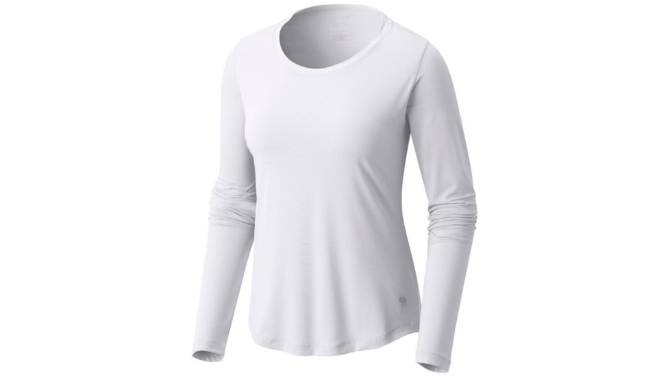 Mountain Hardwear Wicked Lite Long Sleeve T-Shirt - Women's, Fogbank, M 1660891102-M