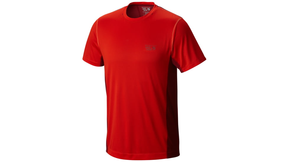 Mountain Hardwear Wicked Lite Short Sleeve T - Men's-Fiery Red-Small