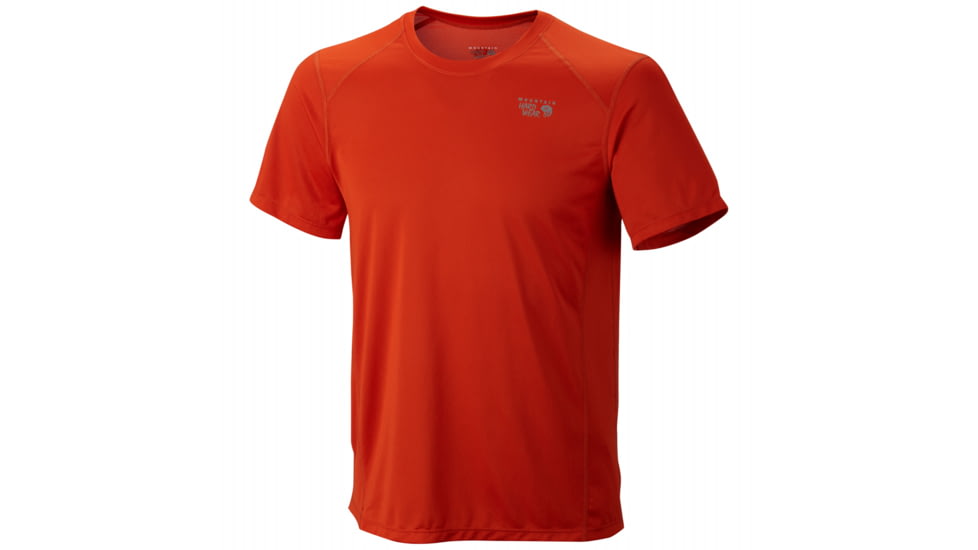 Mountain Hardwear Wicked Lite Short Sleeve T - Men's-Hot Pepper-Large