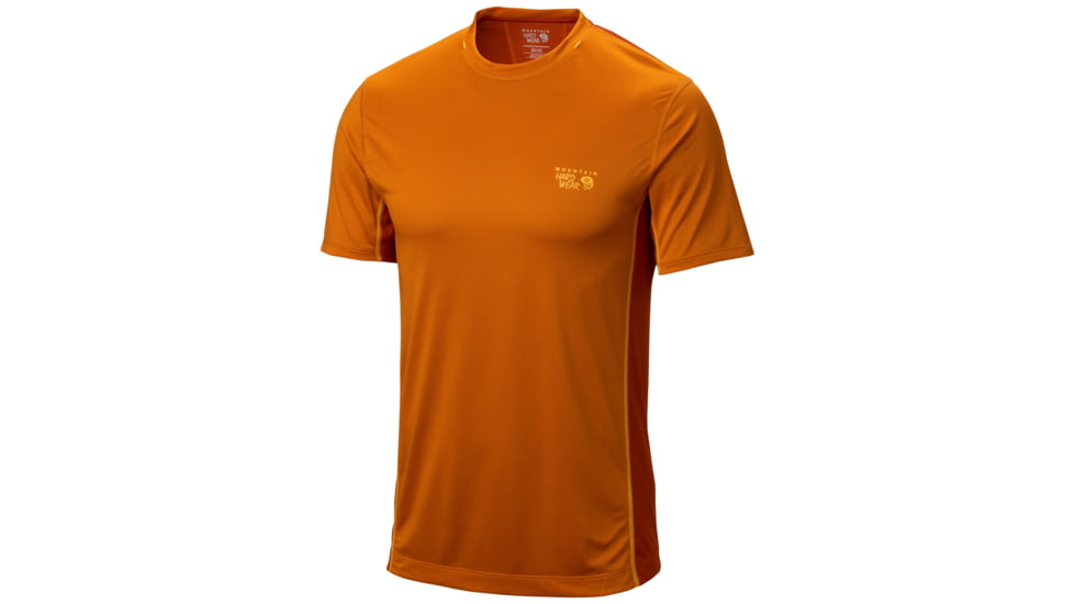 Mountain Hardwear Wicked Lite Short Sleeve T - Mens-Desert Gold-Large