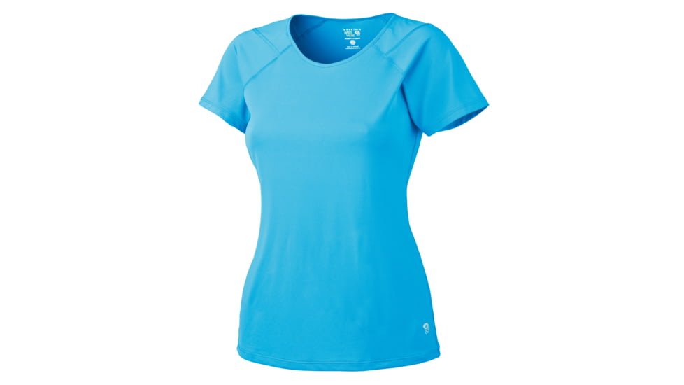 Mountain Hardwear Wicked LIte Short-Sleeve Tee - Women's-Oasis Blue-Small