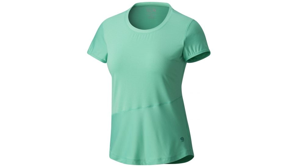 Mountain Hardwear Wicked Lite Short Sleeve Tee - Womens-Green Mile-Medium