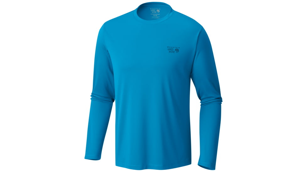 Mountain Hardwear Wicked Long Sleeve T - Men's-Ocean Blue-Large