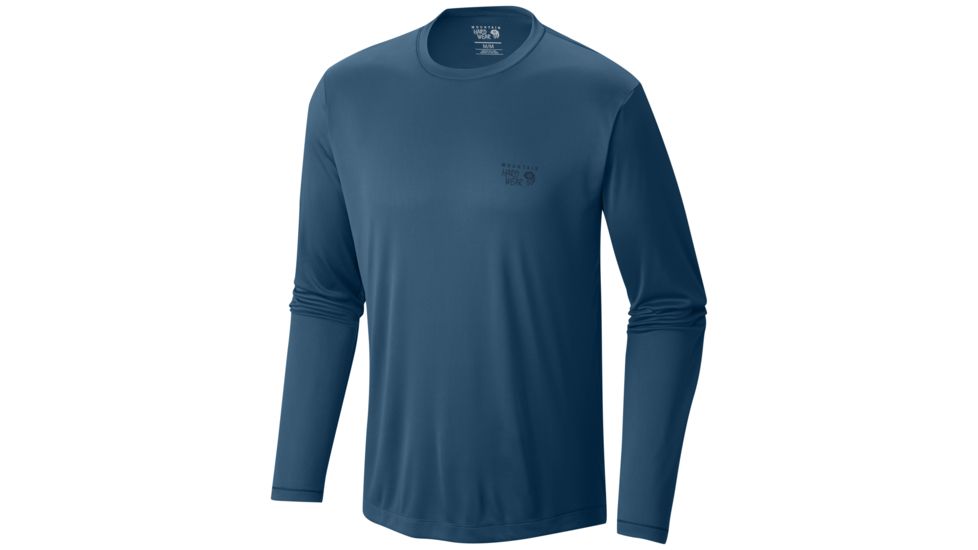 Mountain Hardwear Wicked Long Sleeve T - Men's-Phoenix Blue-Large