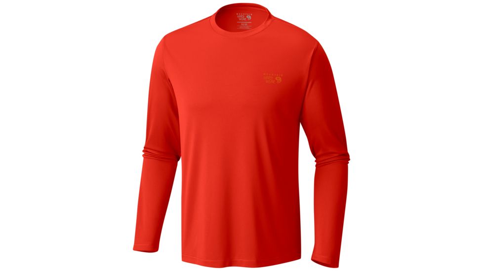 Mountain Hardwear Wicked Long Sleeve T - Men's-State Orange-Large
