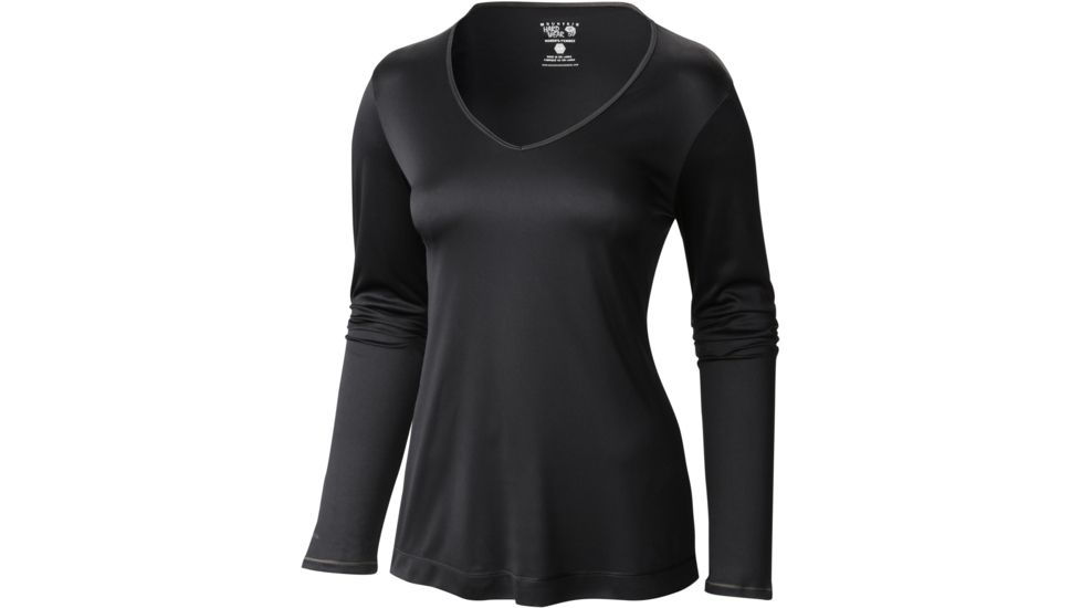 Mountain Hardwear Wicked Long Sleeve T - Women's-Black-X-Small