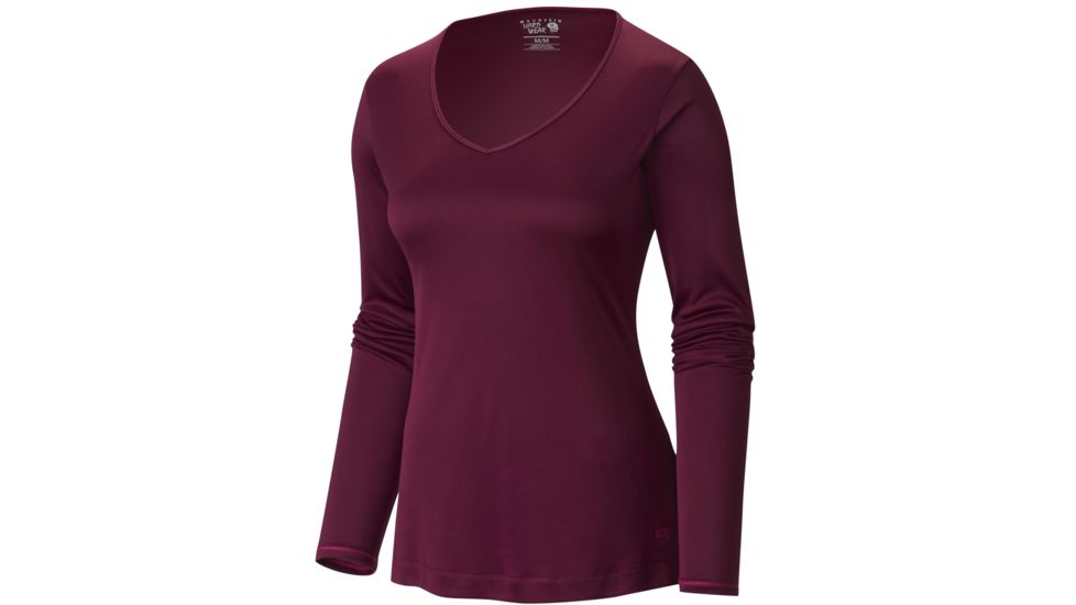 Wicked Long Sleeve T - Womens-Dark Raspberry-X-Large