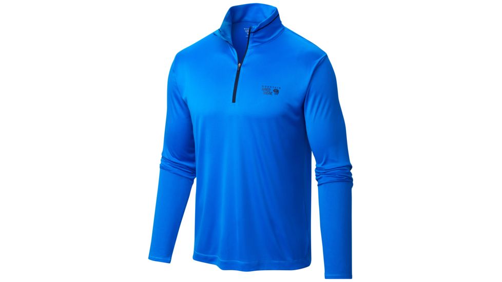 Mountain Hardwear Wicked Long Sleeve Zip T - Men's-Hyper Blue-Large